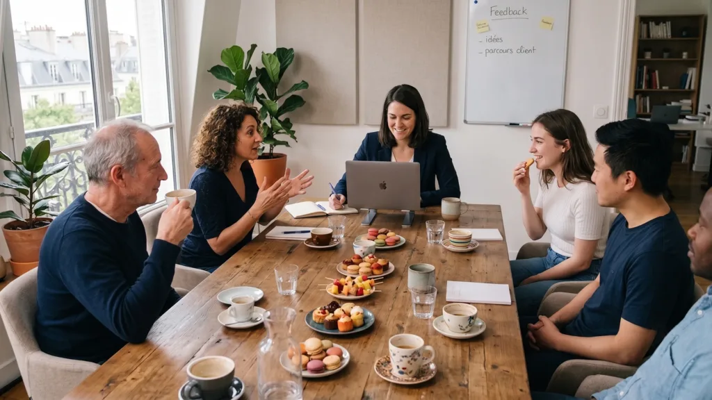 Rencontre clients en focus group — Point Virgule, facilitateur d'études qualitatives depuis 1993